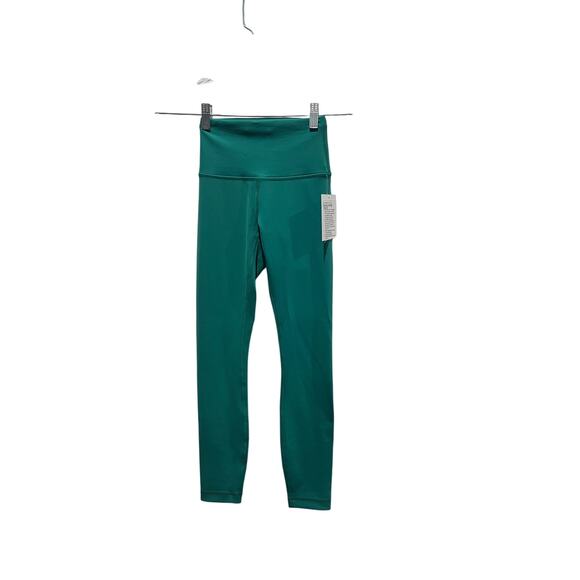 Lululemon Athletica Pants - Lululemon Wunder Train HR Crop Leggings 25” Size 2 Maldives Green Everlux NWT